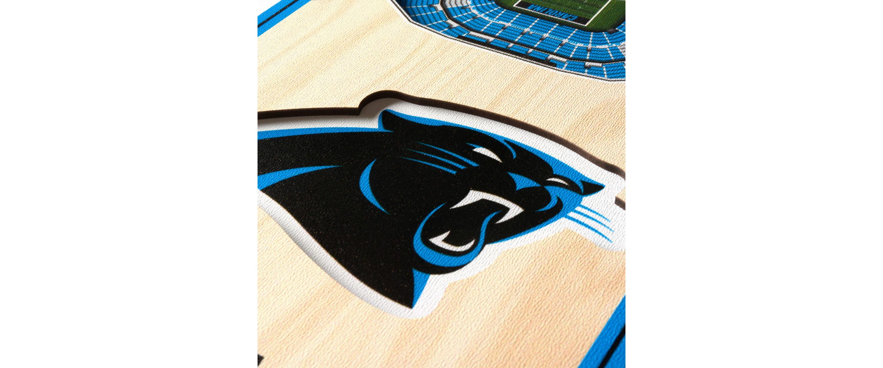 YouTheFan NFL Carolina Panthers 3D Stadium 6x19 Banner - Bank of America Stadium
