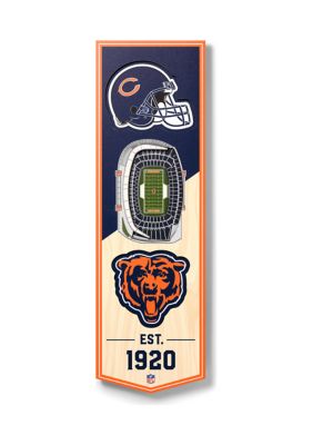 YouTheFan NFL Chicago Bears 3D Stadium 6x19 Banner - Soldier Field