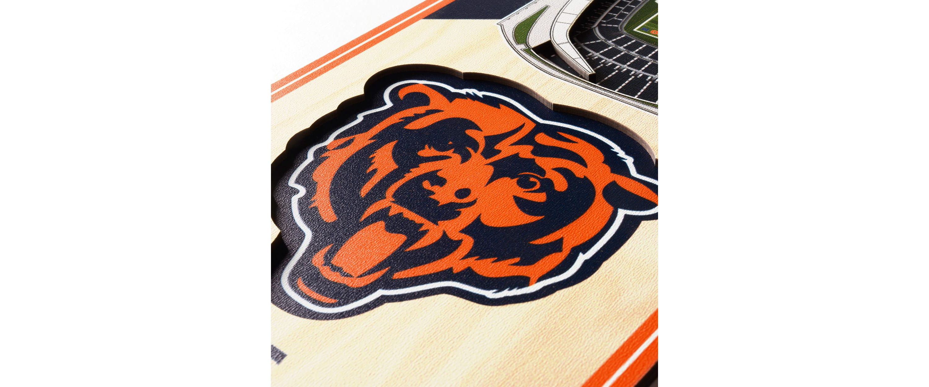 YouTheFan NFL Chicago Bears 3D Stadium 6x19 Banner - Soldier Field