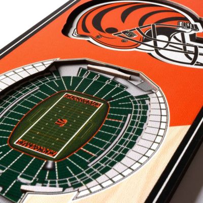 YouTheFan NFL Cincinnati Bengals 3D Stadium 6x19 Banner - Paul Brown Stadium