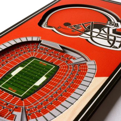 YouTheFan NFL Cleveland Browns 3D Stadium 6x19 Banner - FirstEnergy Stadium