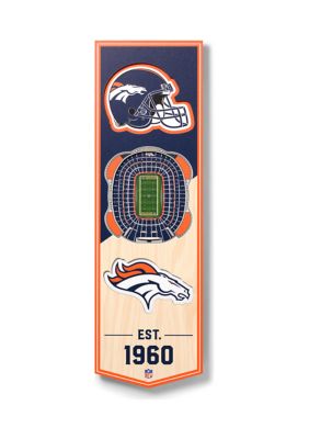 YouTheFan NFL Denver Broncos 3D Stadium 6x19 Banner - Mile High Stadium