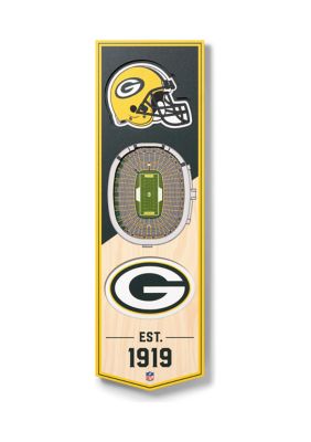 YouTheFan NFL Green Bay Packers 3D Stadium 6x19 Banner - Lambeau Field