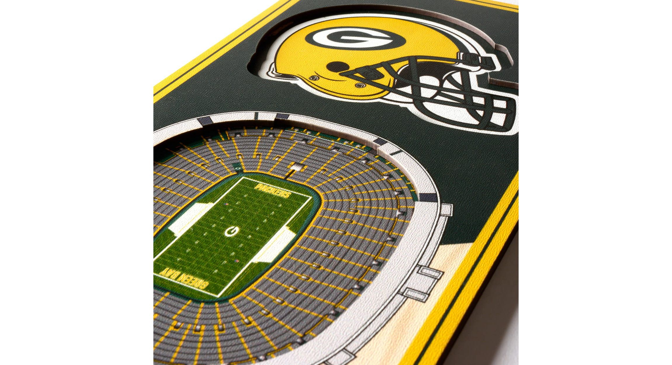 YouTheFan NFL Green Bay Packers 3D Stadium 6x19 Banner - Lambeau Field