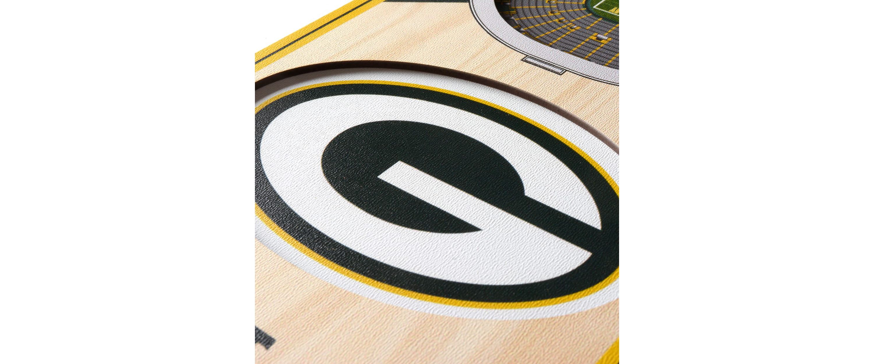 YouTheFan NFL Green Bay Packers 3D Stadium 6x19 Banner - Lambeau Field