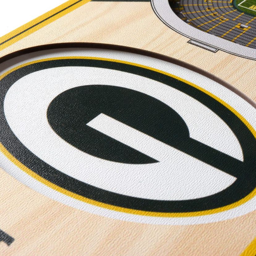 YouTheFan NFL Green Bay Packers 3D Stadium 6x19 Banner - Lambeau Field