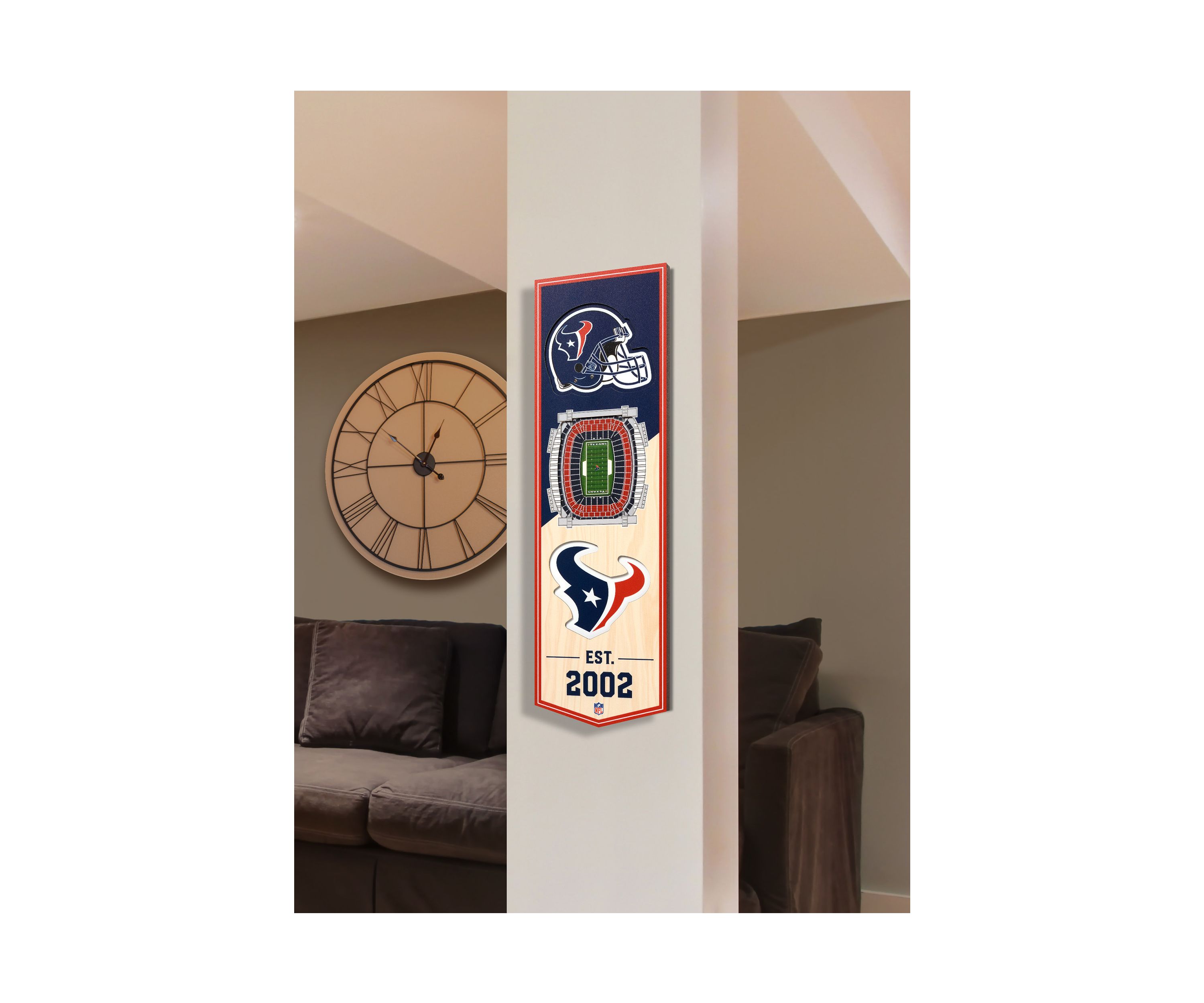 YouTheFan NFL Houston Texans 3D Stadium 6x19 Banner - NRG Stadium