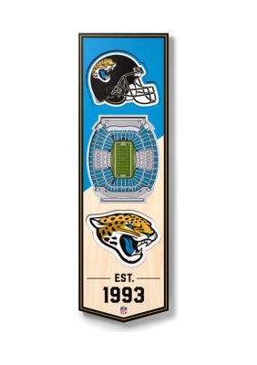 YouTheFan NFL Jacksonville Jaguars 3D Stadium 6x19 Banner - TIAA Bank Field