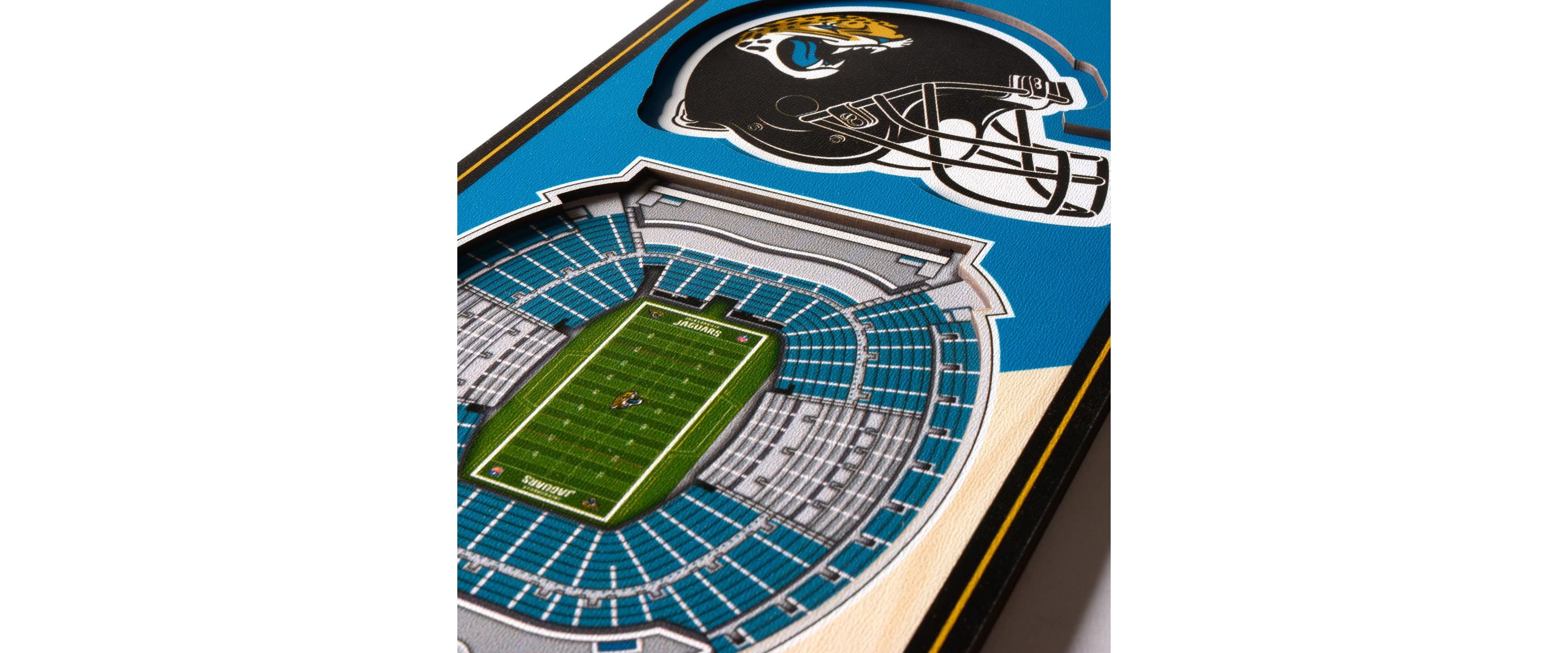 YouTheFan NFL Jacksonville Jaguars 3D Stadium 6x19 Banner - TIAA Bank Field