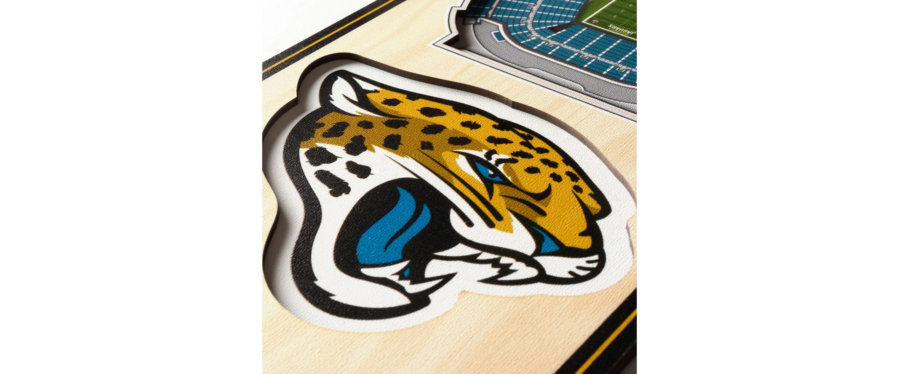 YouTheFan NFL Jacksonville Jaguars 3D Stadium 6x19 Banner - TIAA Bank Field