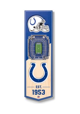 YouTheFan NFL Indianapolis Colts 3D Stadium 6x19 Banner - Lucas Oil Stadium