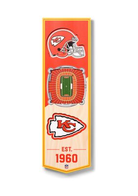 YouTheFan NFL Kansas City Chiefs 3D Stadium 6x19 Banner - Arrowhead Stadium