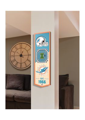 YouTheFan NFL Miami Dolphins 3D Stadium 6x19 Banner - Hard Rock Stadium