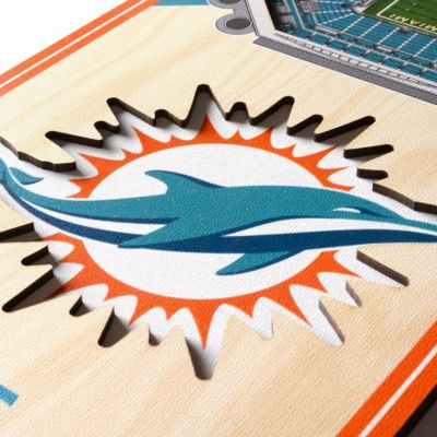 YouTheFan NFL Miami Dolphins 3D Stadium 6x19 Banner - Hard Rock Stadium