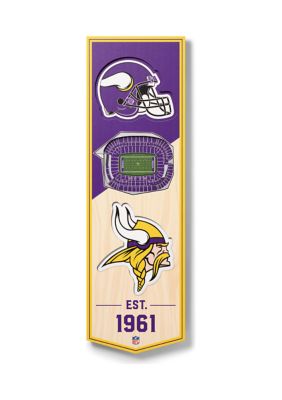 YouTheFan NFL Minnesota Vikings 3D Stadium 6x19 Banner - U.S. Bank Stadium