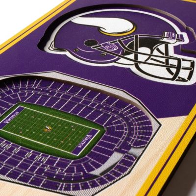 YouTheFan NFL Minnesota Vikings 3D Stadium 6x19 Banner - U.S. Bank Stadium