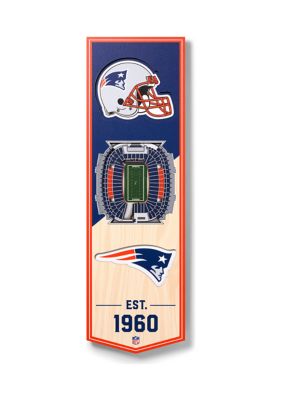 YouTheFan NFL New England Patriots 3D Stadium 6x19 Banner - Gillette Stadium