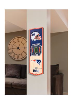 YouTheFan NFL New England Patriots 3D Stadium 6x19 Banner - Gillette Stadium