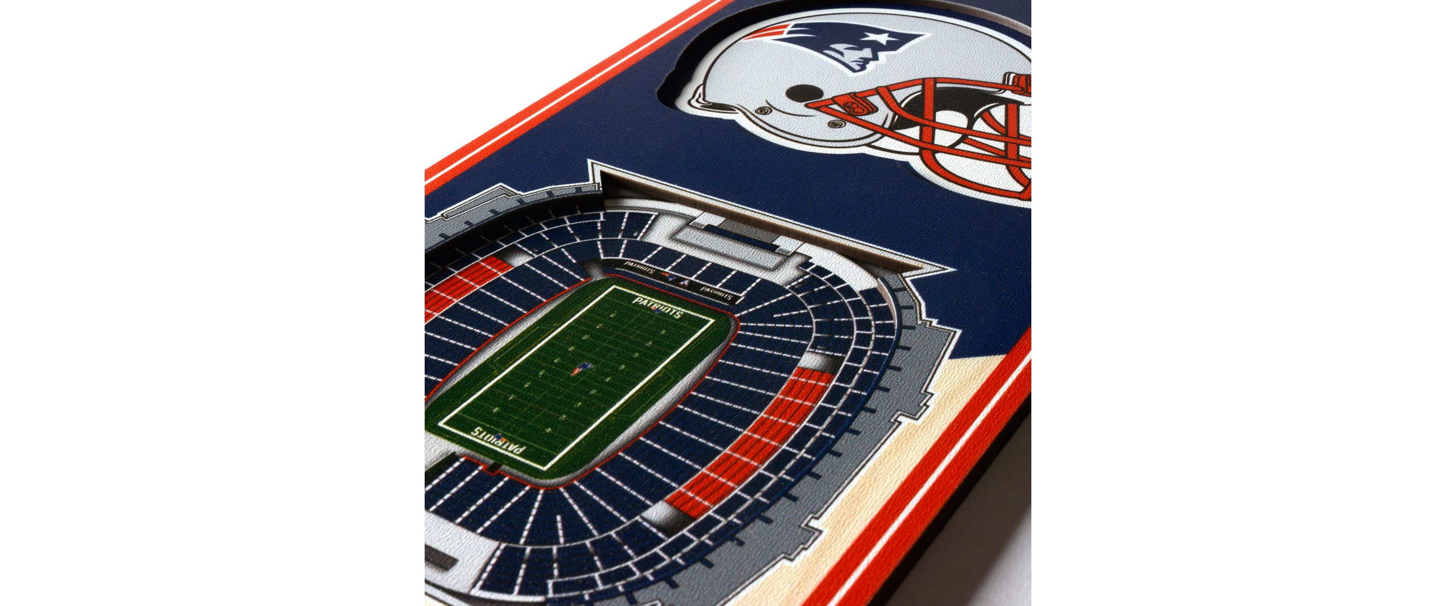 YouTheFan NFL New England Patriots 3D Stadium 6x19 Banner - Gillette Stadium