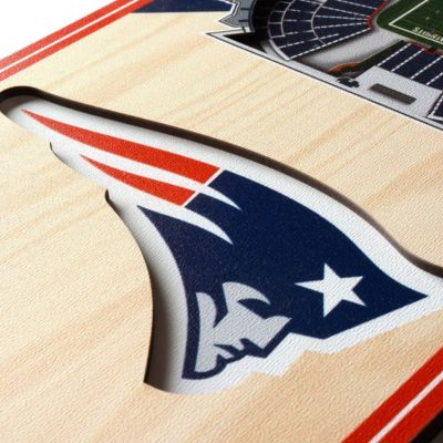 YouTheFan NFL New England Patriots 3D Stadium 6x19 Banner - Gillette Stadium