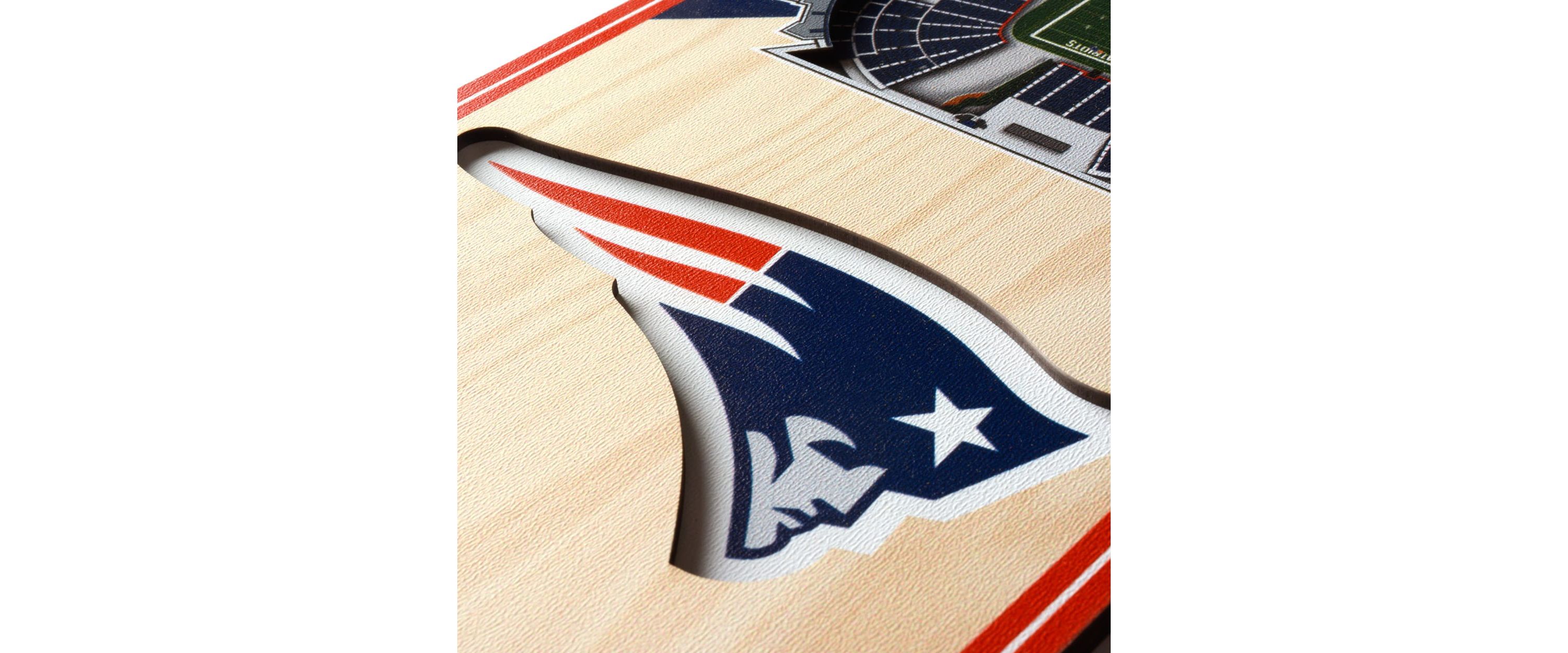 YouTheFan NFL New England Patriots 3D Stadium 6x19 Banner - Gillette Stadium