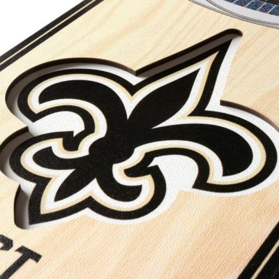 YouTheFan NFL New Orleans Saints 3D Stadium 6x19 Banner - Benz Superdome