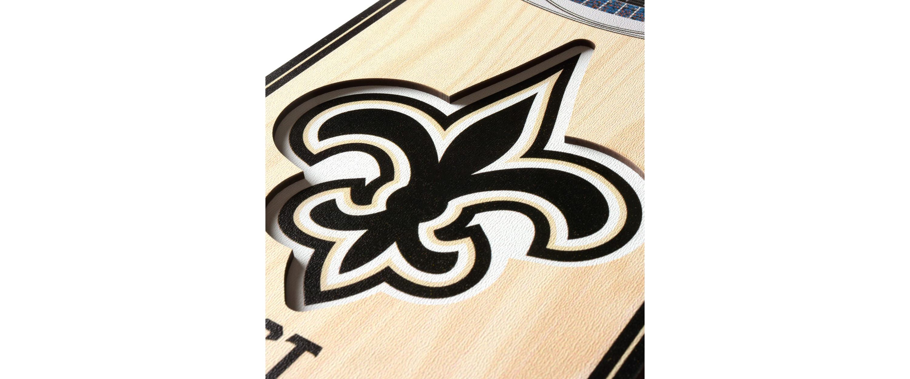 YouTheFan NFL New Orleans Saints 3D Stadium 6x19 Banner - Benz Superdome