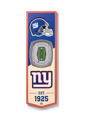 YouTheFan NFL New York Giants 3D Stadium 6x19 Banner - MetLife Stadium