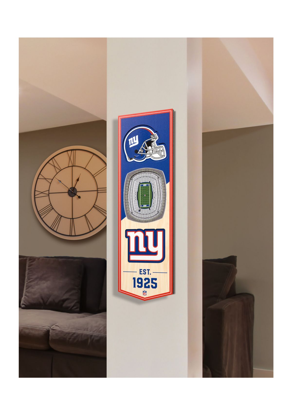 YouTheFan NFL New York Giants 3D Stadium 6x19 Banner - MetLife Stadium