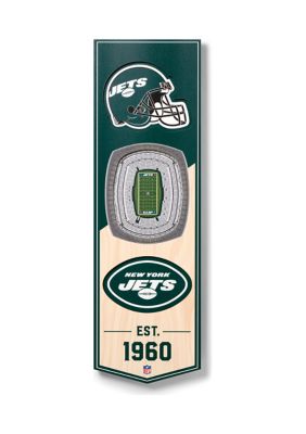 YouTheFan NFL New York Jets 3D Stadium 6x19 Banner - MetLife Stadium