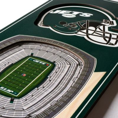 YouTheFan NFL New York Jets 3D Stadium 6x19 Banner - MetLife Stadium