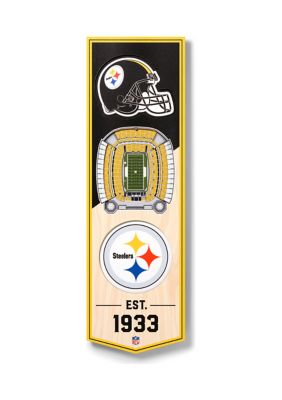YouTheFan NFL Pittsburgh Steelers 3D Stadium 6x19 Banner - Heinz Field