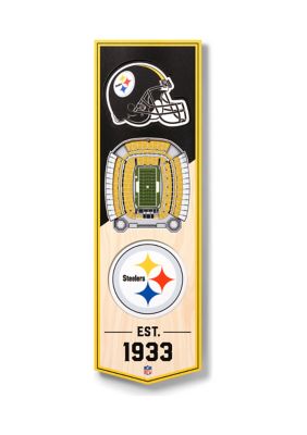 YouTheFan NFL Pittsburgh Steelers 3D Stadium 6x19 Banner - Heinz Field -  7601676954149