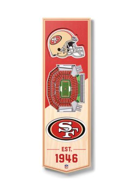 YouTheFan NFL San Francisco 49ers 3D Stadium 6x19 Banner - Levi's Stadium