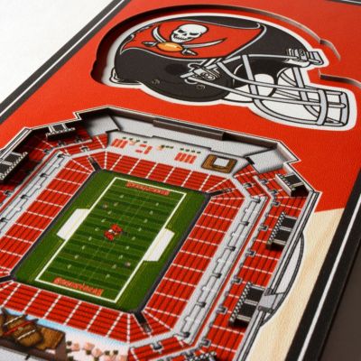 YouTheFan NFL Tampa Bay Buccaneers 3D Stadium 6x19 Banner - Raymond James Stadium