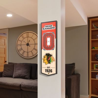 YouTheFan NHL Chicago Blackhawks 3D Stadium 6x19 Banner - United Center