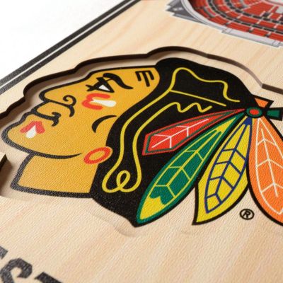 YouTheFan NHL Chicago Blackhawks 3D Stadium 6x19 Banner - United Center