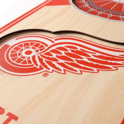 YouTheFan NHL Detroit Red Wings 3D Stadium 6x19 Banner - Little Caesars Arena