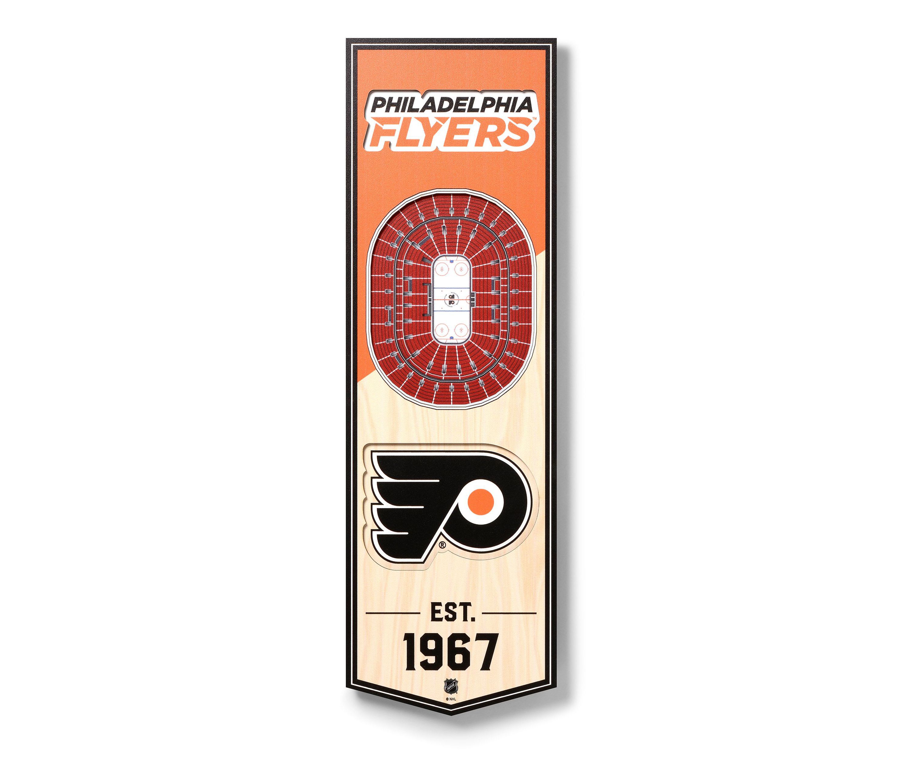 YouTheFan NHL Philadelphia Flyers 3D Stadium 6x19 Banner - Wells Fargo Center