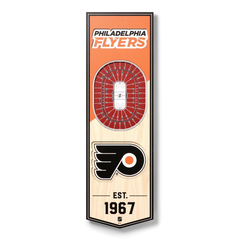 YouTheFan NHL Philadelphia Flyers 3D Stadium 6x19 Banner - Wells Fargo Center