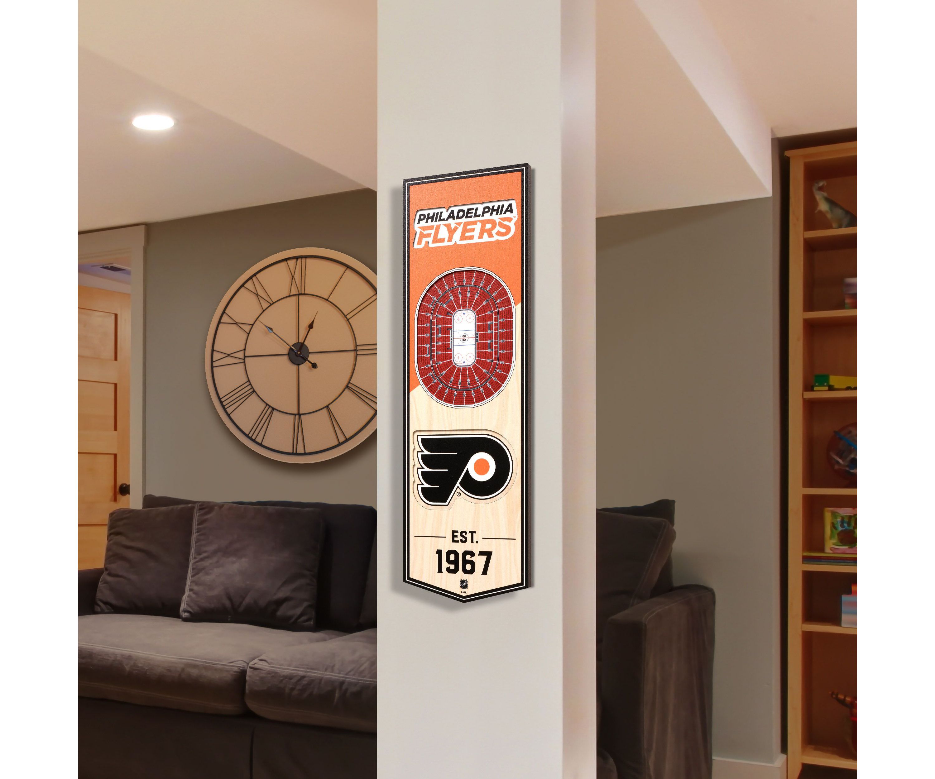 YouTheFan NHL Philadelphia Flyers 3D Stadium 6x19 Banner - Wells Fargo Center