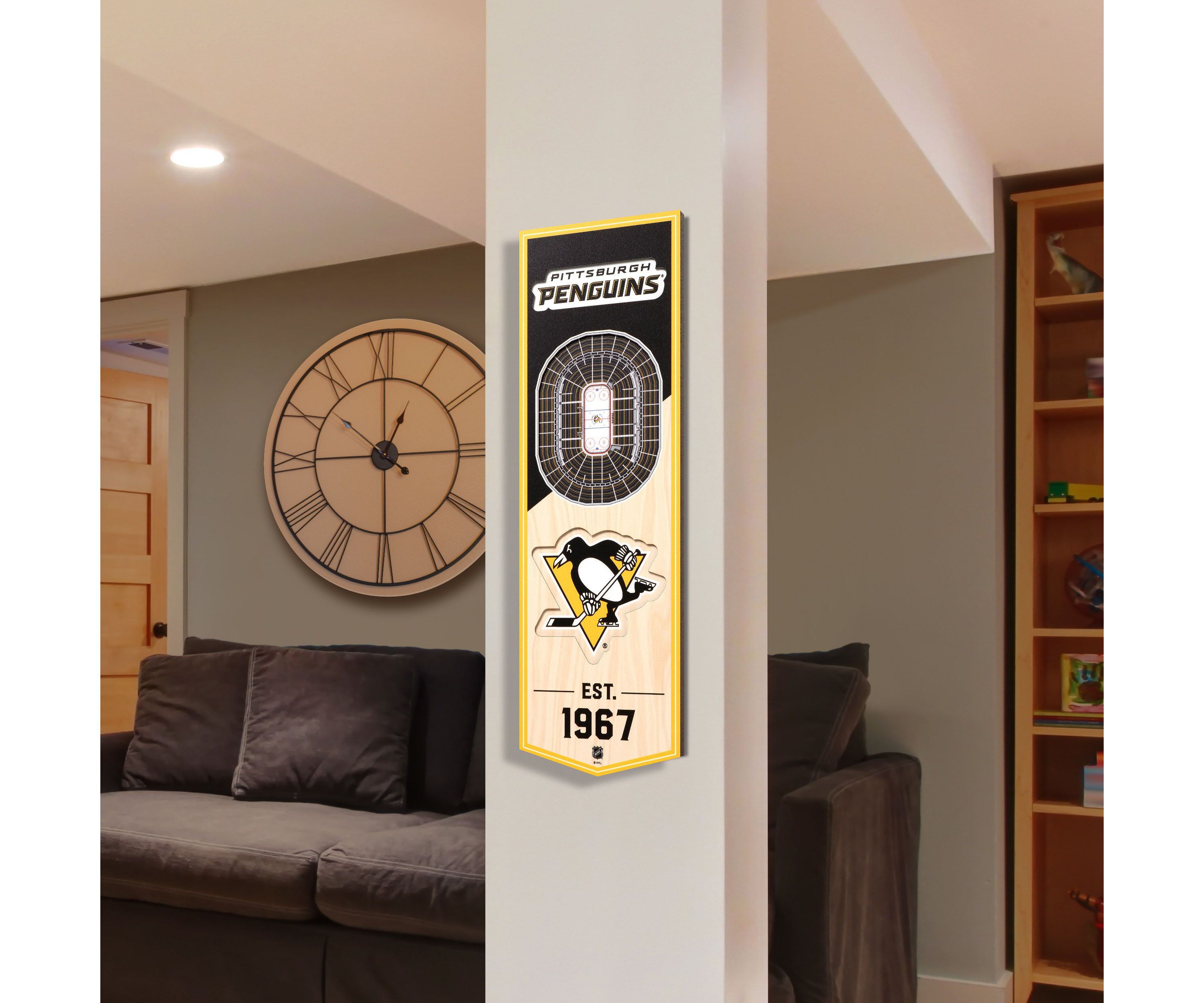 YouTheFan NHL Pittsburgh Penguins 3D Stadium 6x19 Banner - PPG Paints Arena
