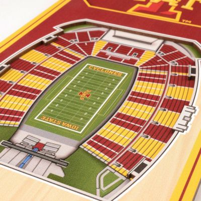 YouTheFan NCAA Iowa State Cyclones 3D Stadium 6x19 Banner - Jack Trice Stadium