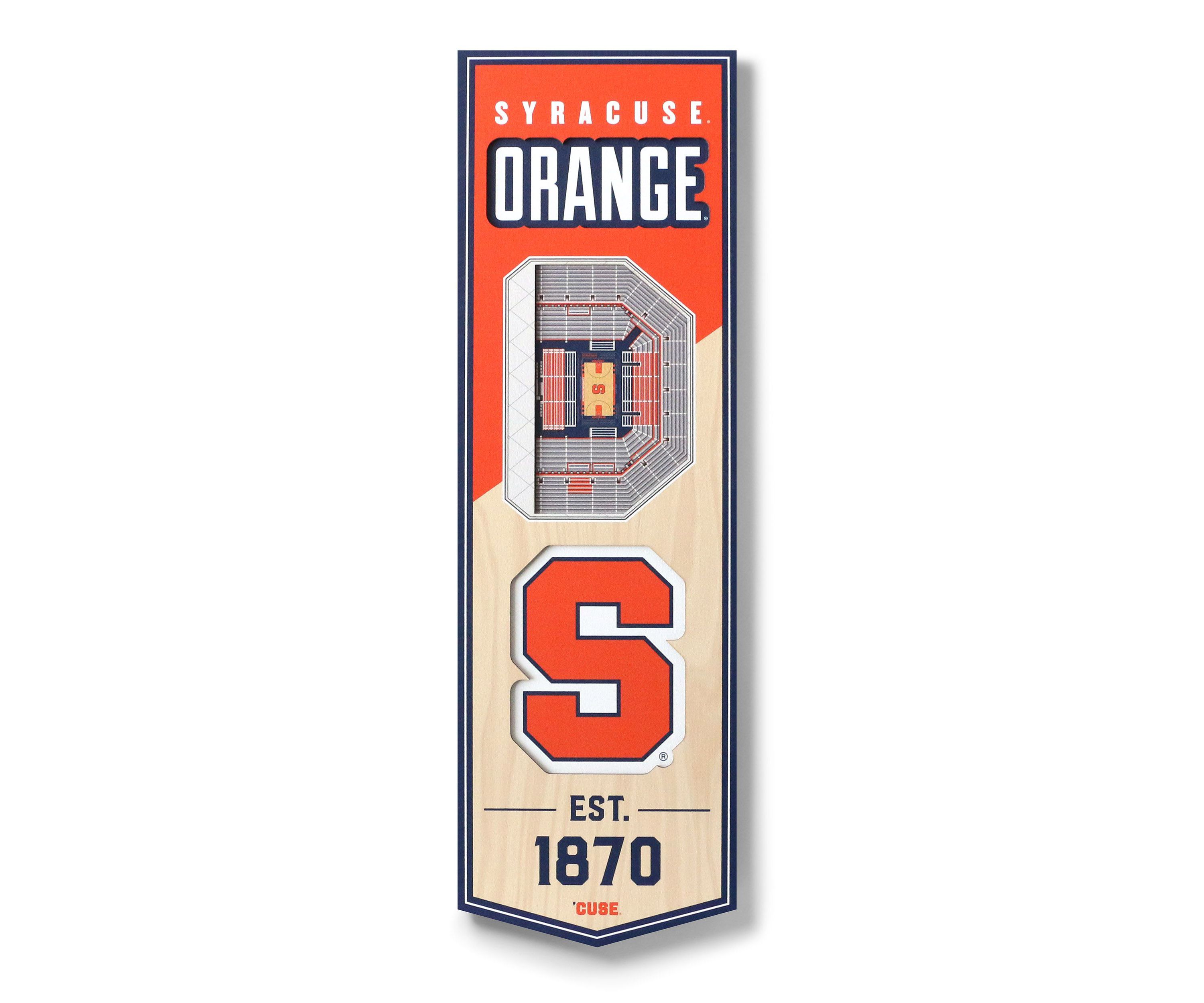 YouTheFan NCAA Syracuse Orange 3D Stadium 6x19 Banner - Carrier Dome