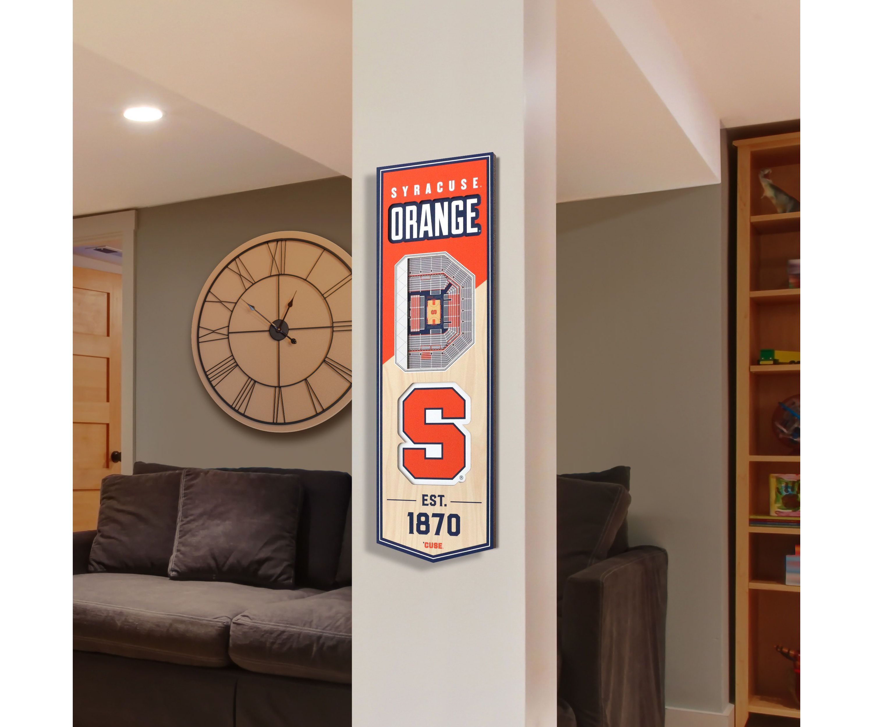 YouTheFan NCAA Syracuse Orange 3D Stadium 6x19 Banner - Carrier Dome