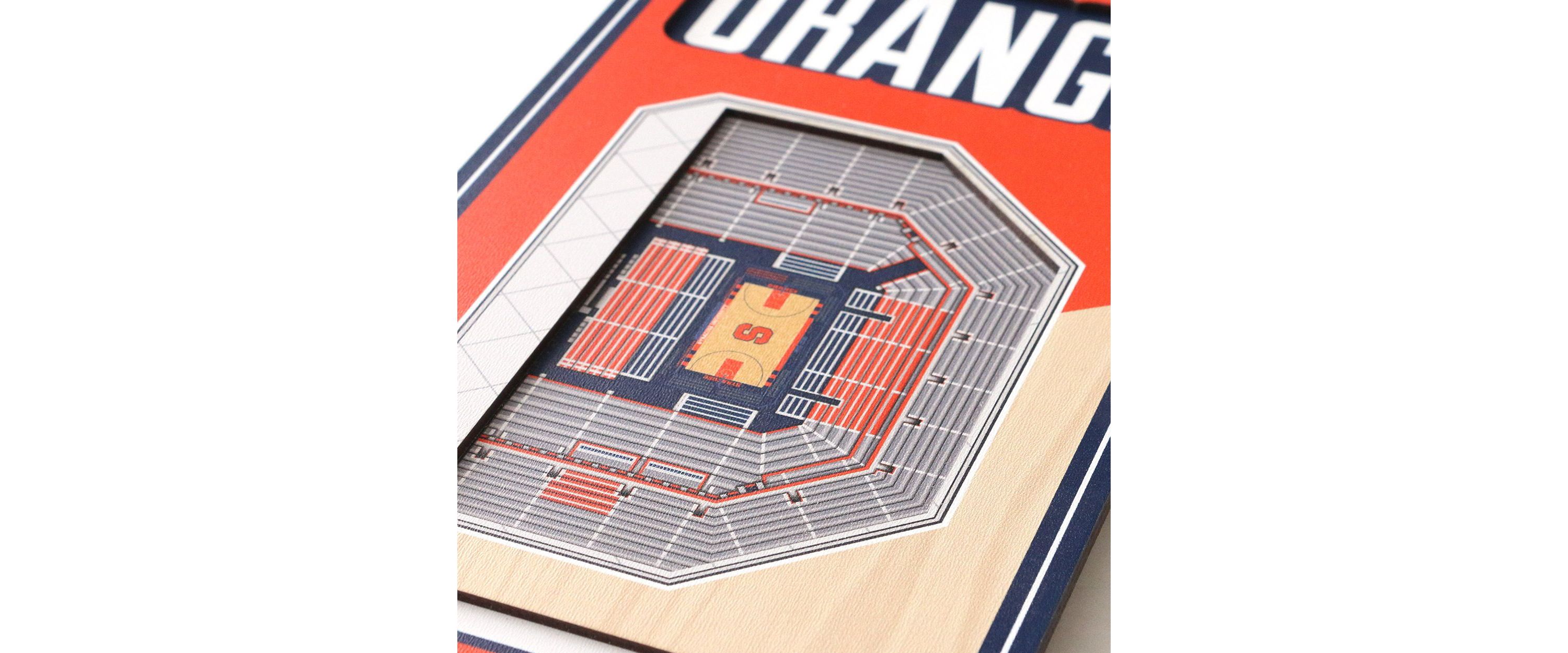 YouTheFan NCAA Syracuse Orange 3D Stadium 6x19 Banner - Carrier Dome