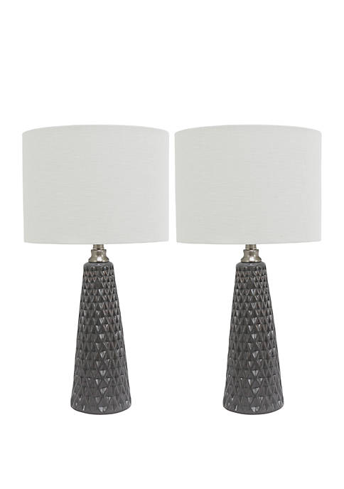 Décor Therapy Set of Two Jameson Textured Ceramic