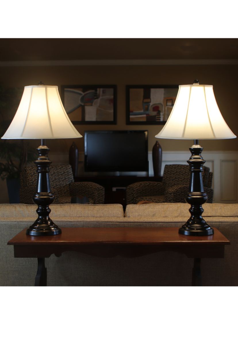 Set of Two Touch Control Table Lamps