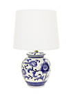 Blue and White Ceramic Table Lamp