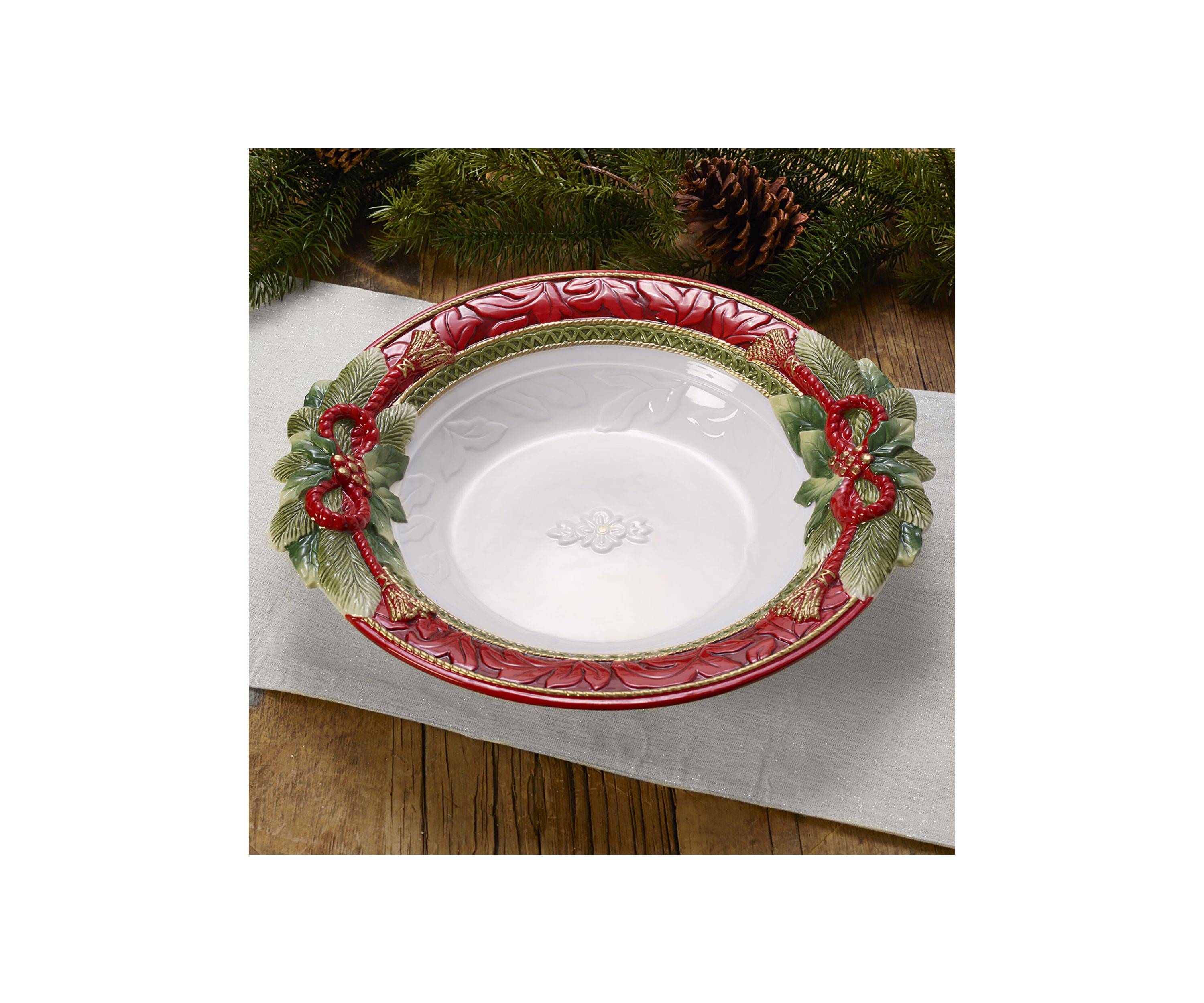 Holiday Home 16-in Large Serve Bowl